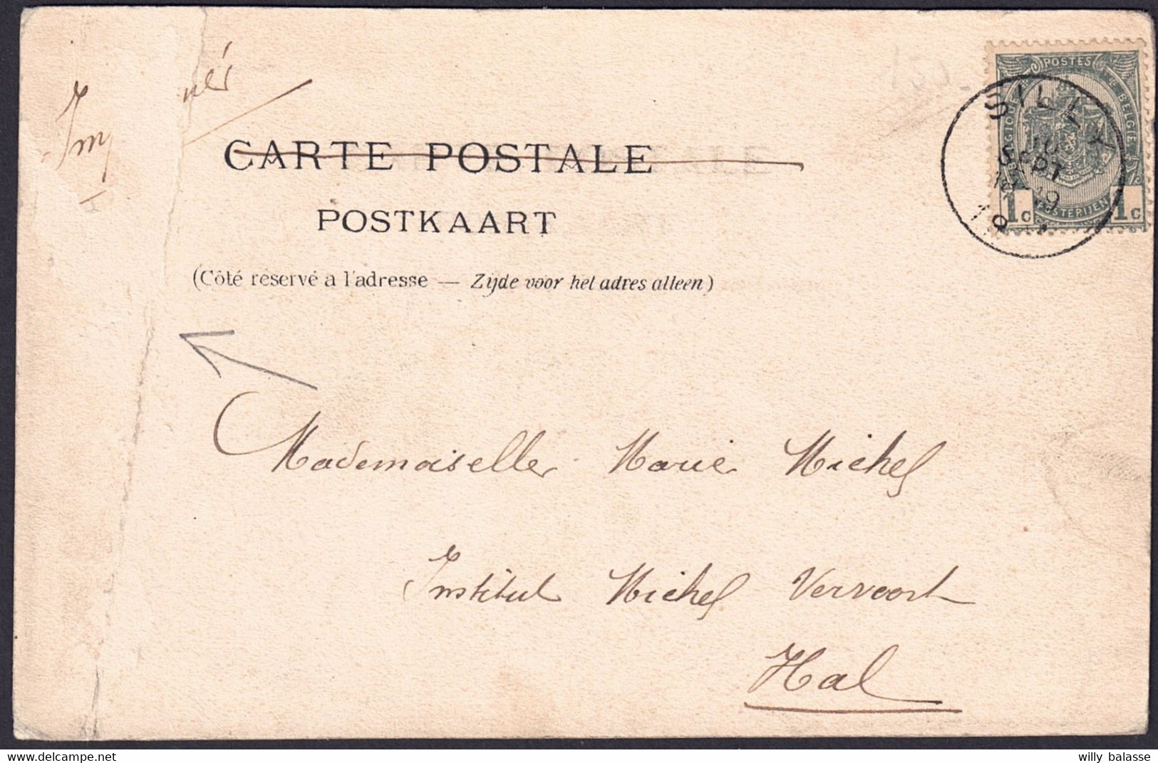 +++ CPA - SILLY - Centre - Bureau Des Postes - 1901  // - Silly