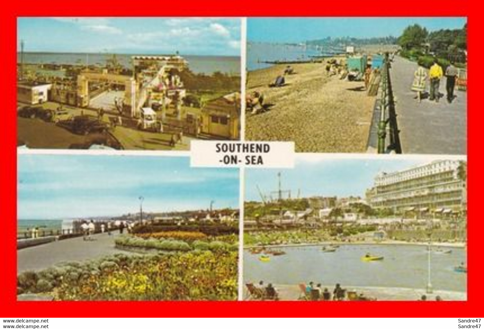 CPSM/pf SOUTHEND-ON-SEA (Angleterre). Multivues . *5507 - Southend, Westcliff & Leigh