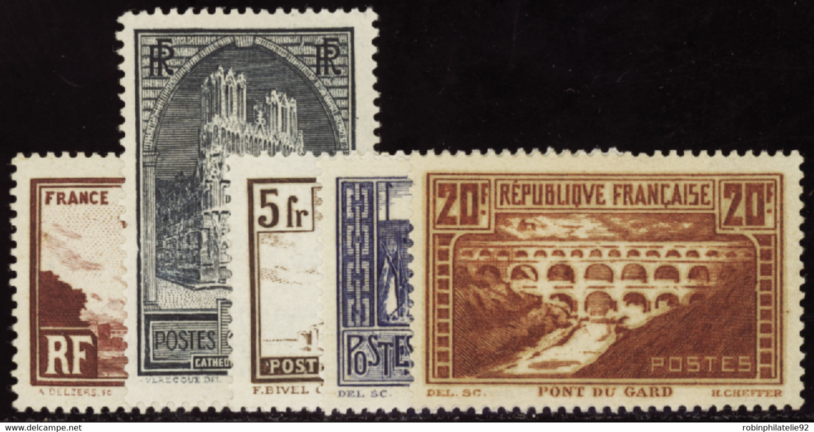 FRANCE  XXe SIECLE N°258 /262 Sites Et Monuments 5 Valeurs  Qualité:* - Unused Stamps