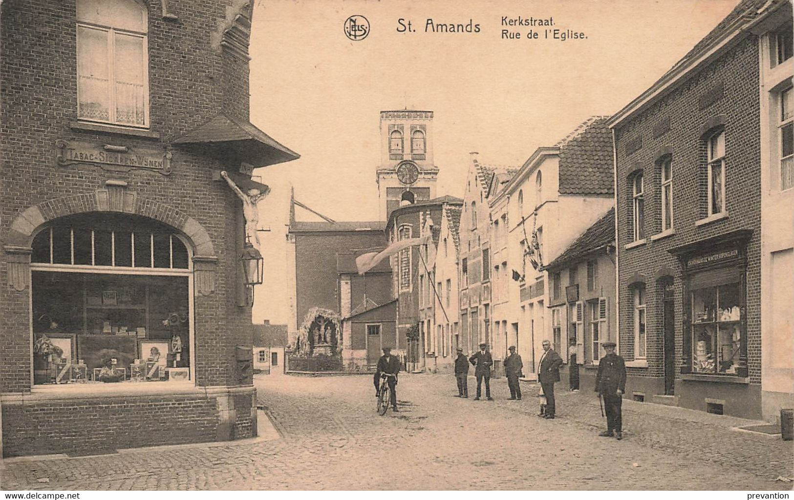 SINT AMANDS - Kerkstraat - Rue De L'Eglise - Carte Animée Et Circulé - Puurs