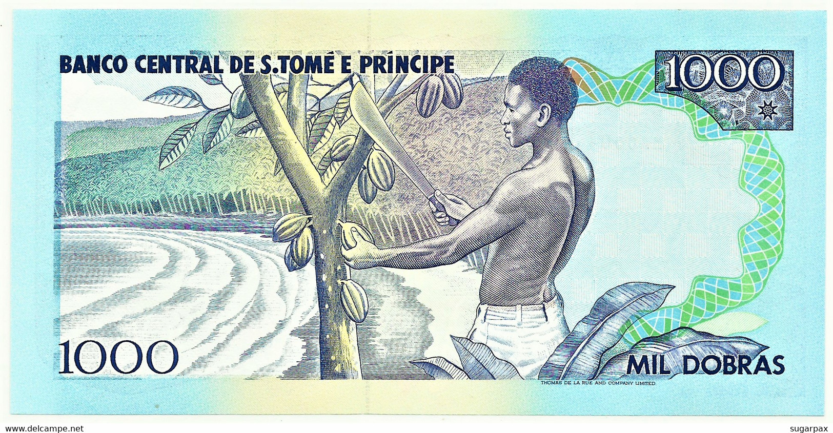 SAINT THOMAS & PRINCE - 1000 DOBRAS - 26.08.1993 - Pick 64 - Unc. - Rei Amador - 1 000 - Sao Tome And Principe