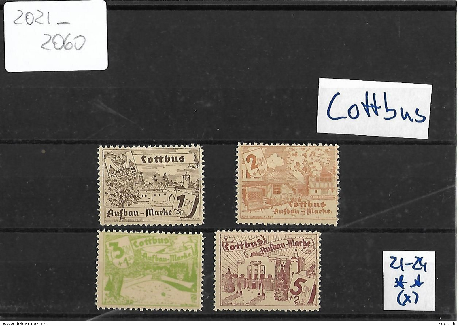 Lokalpost, Cottbus, Michel Nr.21-24x, Postfrisch, Selten Im Angebot, Siehe Photo - Mint