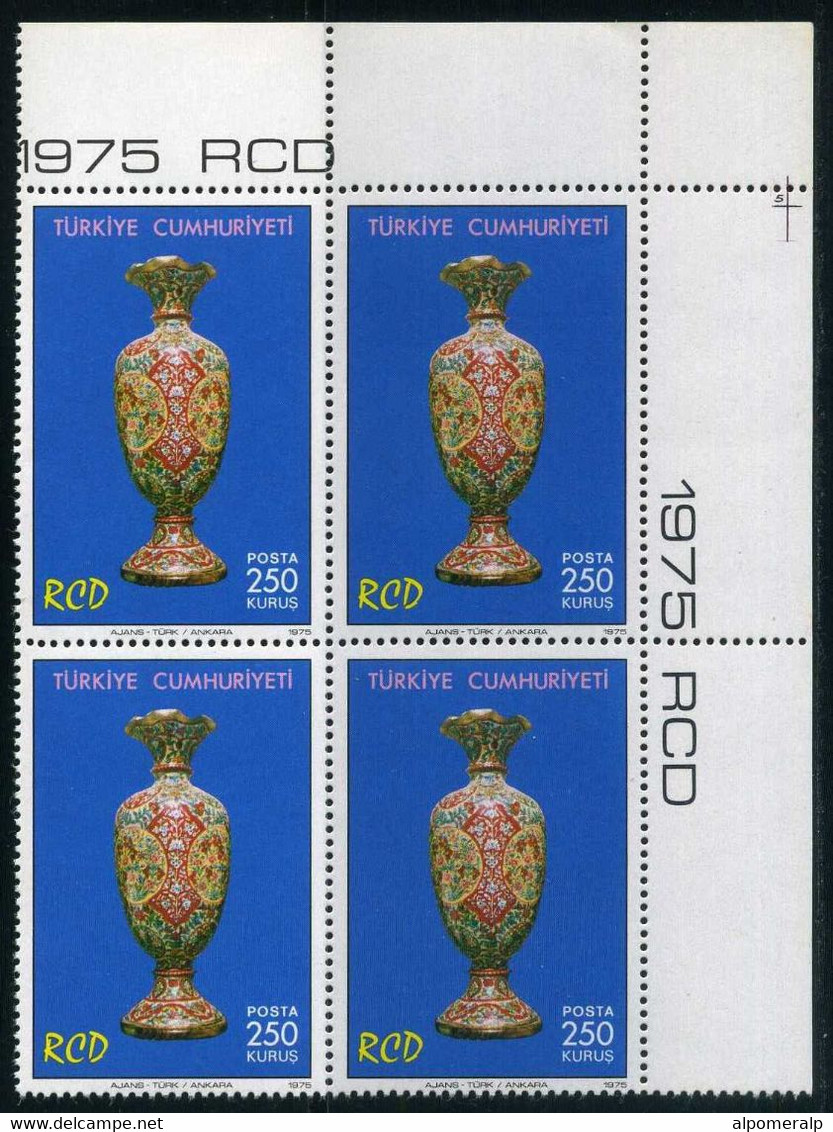 Turkey 1975 Mi 2357-2359 MNH [Block Of 4] RCD | Iran-Turkey-Pakistan, Regional Cooperation For Development - Unused Stamps