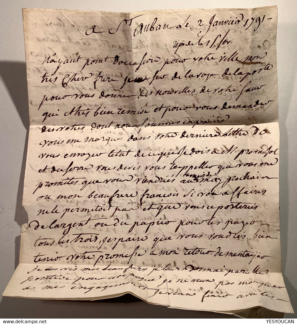 „LE BUIS“ DROME Manuscrit 1759-1791 2 Lettre Diff. SUP, Une De St Auban Sur L‘ Ouvèze RR !  (France 25 - 1701-1800: Précurseurs XVIII