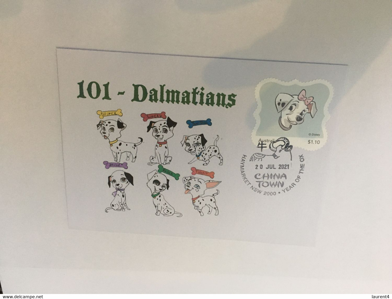 9-9-2021 - Australia - 101 Dalmatians - 1 Presetation Folder + 1 FDI 20 July 2021 Cover - Presentation Packs
