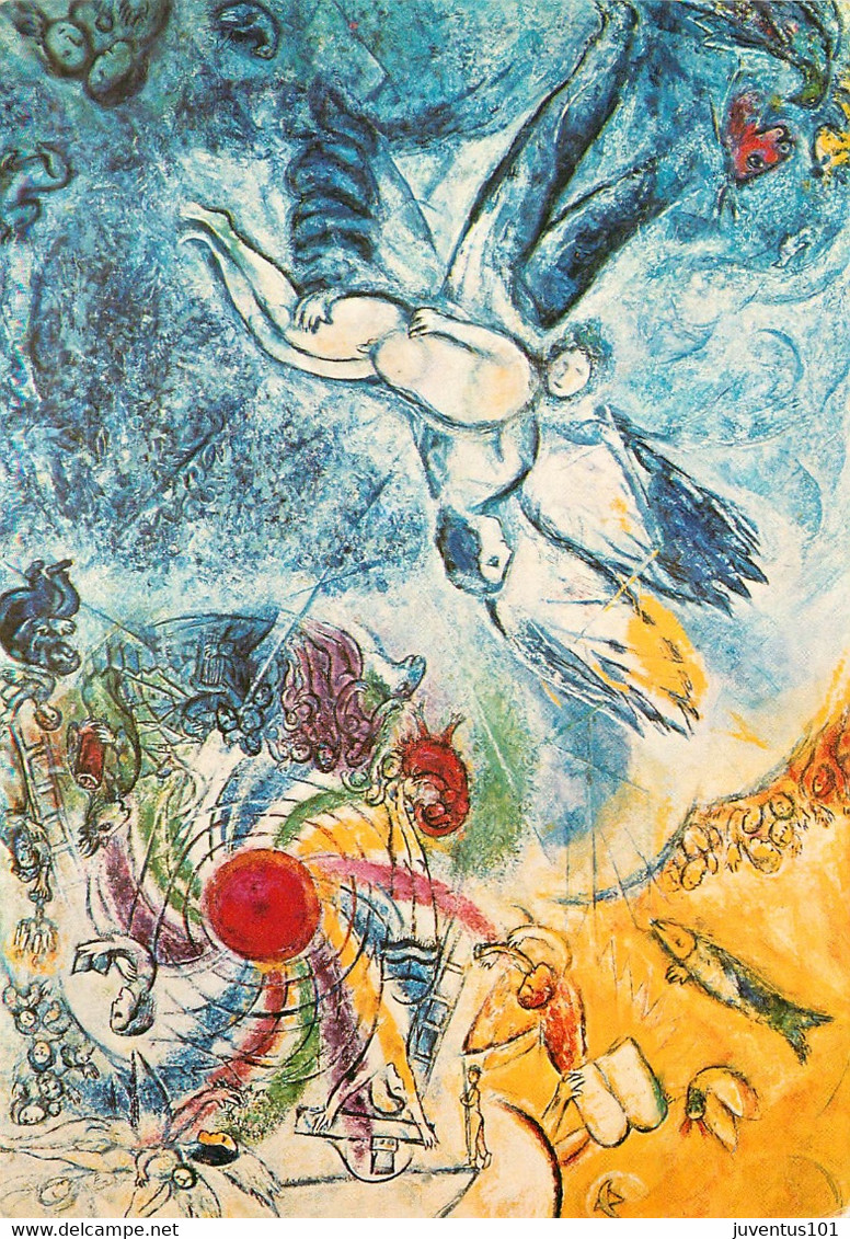 CPSM Nice-Musée National-Message Biblique-Marc Chagall-Création De L'homme-Timbre    L912 - Musei