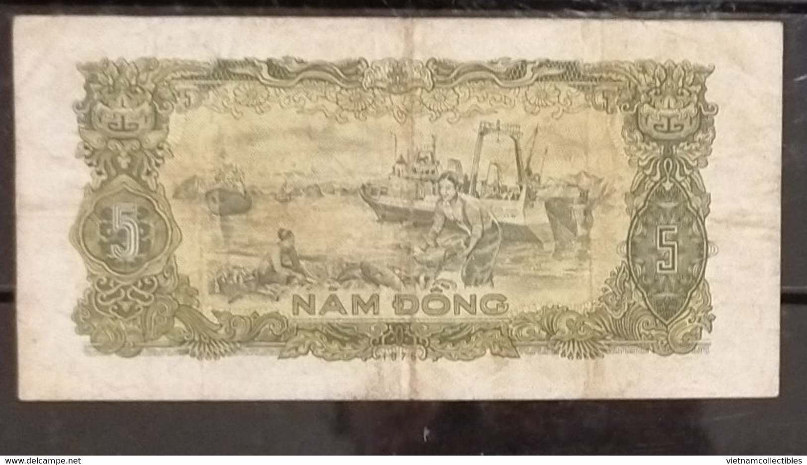 Vietnam Viet Nam 5 Dong VF Banknote Note / Billet 1976 -Pick # 81b / 02 Photos - Viêt-Nam