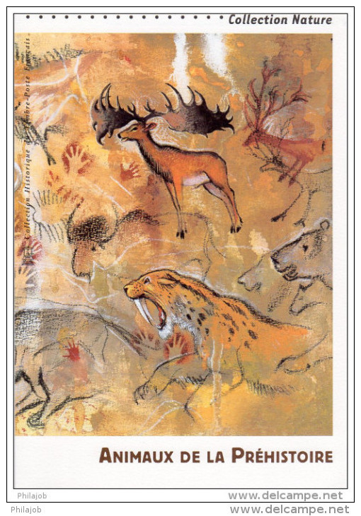 ANIMAUX DE LA PREHISTOIRE Sur Document Philatélique Officiel De 4 Pages De 2008. N° YT BF 119. Parfait état. DPO - Prehistorie