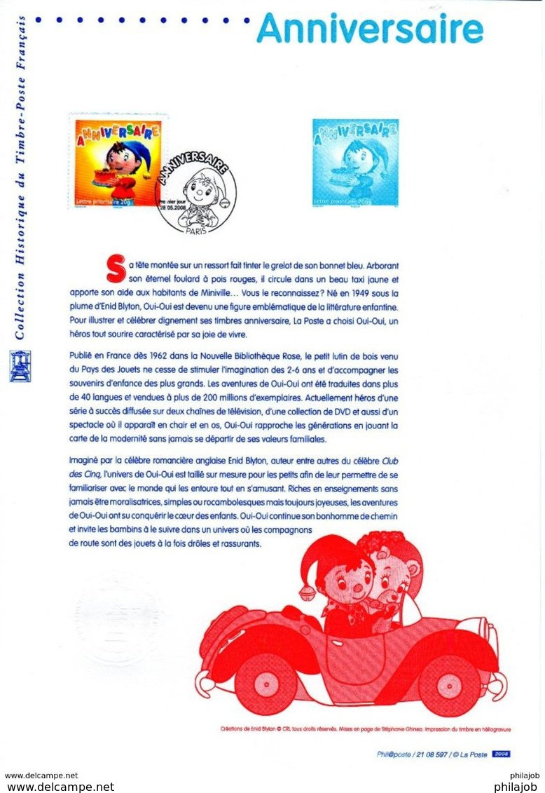 &#9989; " OUI-OUI "  Sur Document Philatélique Officiel. N° YT 4183. Parfait état. DPO. (Prix à La Poste = 5.00 €) - Cómics