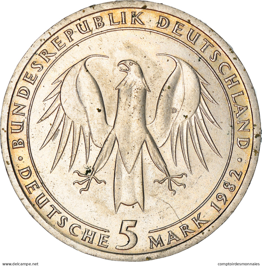Monnaie, République Fédérale Allemande, 5 Mark, 1982, Munich, Germany, TTB - 5 Mark