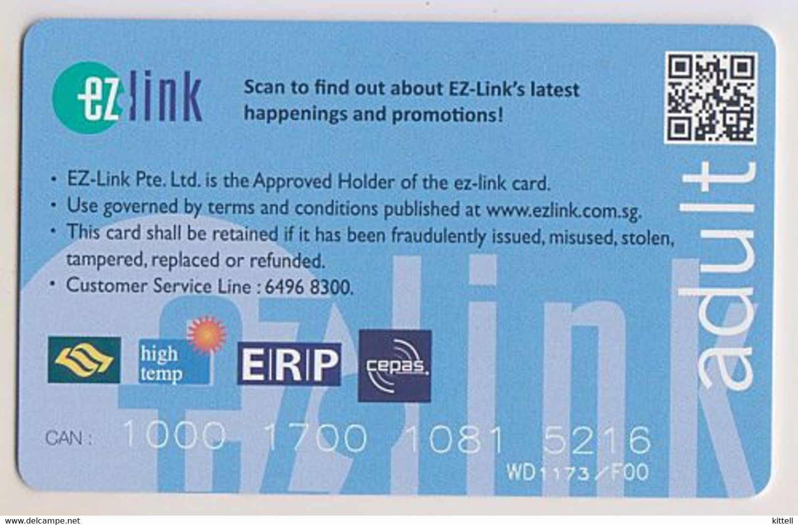 Singapore Travel Card Subway Train Bus Ticket Ezlink Unused Starbucks - Mondo