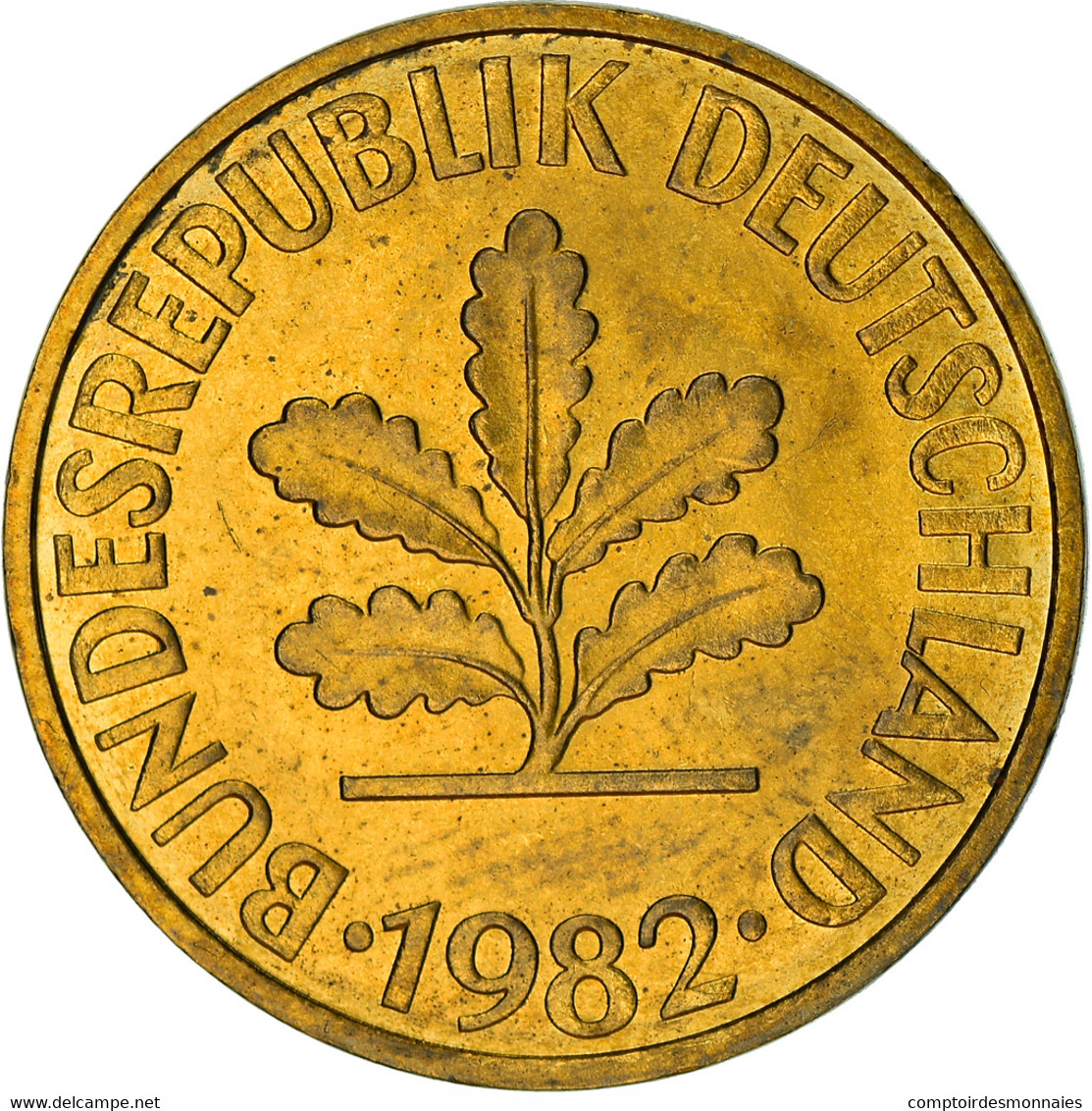 Monnaie, République Fédérale Allemande, 10 Pfennig, 1982, Stuttgart, TTB+ - 10 Pfennig