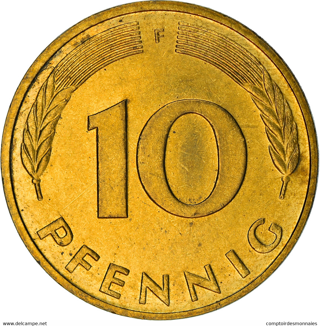 Monnaie, République Fédérale Allemande, 10 Pfennig, 1982, Stuttgart, TTB+ - 10 Pfennig