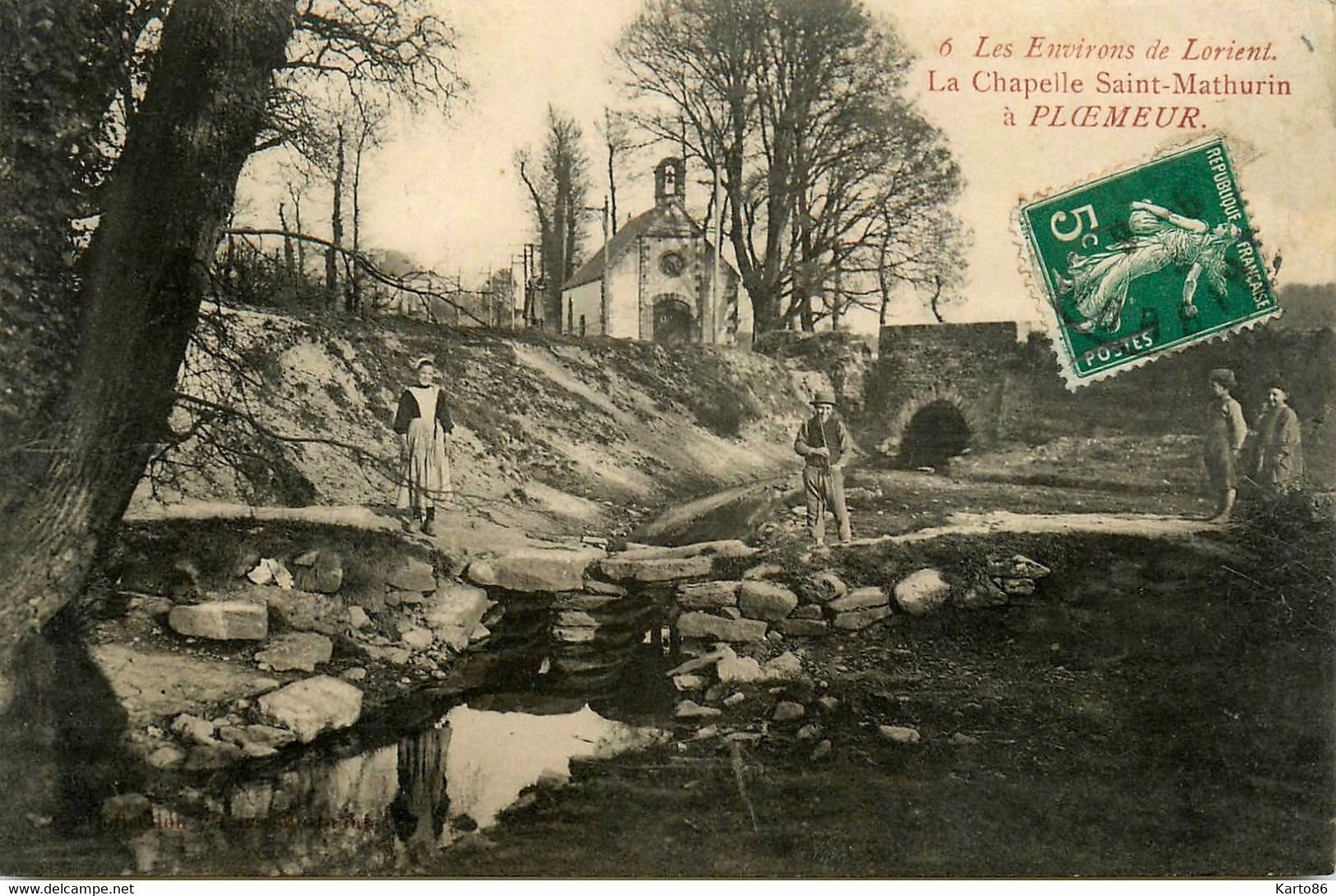 Ploemeur * Un Coin Du Village Et La Chapelle St Mathurin * Environs De Lorient - Plömeur