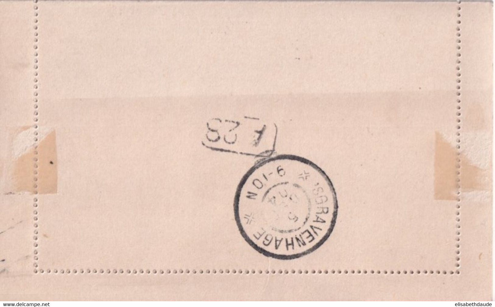 SEMEUSE LIGNEE - 1904 - CARTE-LETTRE ENTIER DATE 405 De MARSEILLE Avec BORDS ! => LA HAYE (HOLLANDE) ! - Letter Cards
