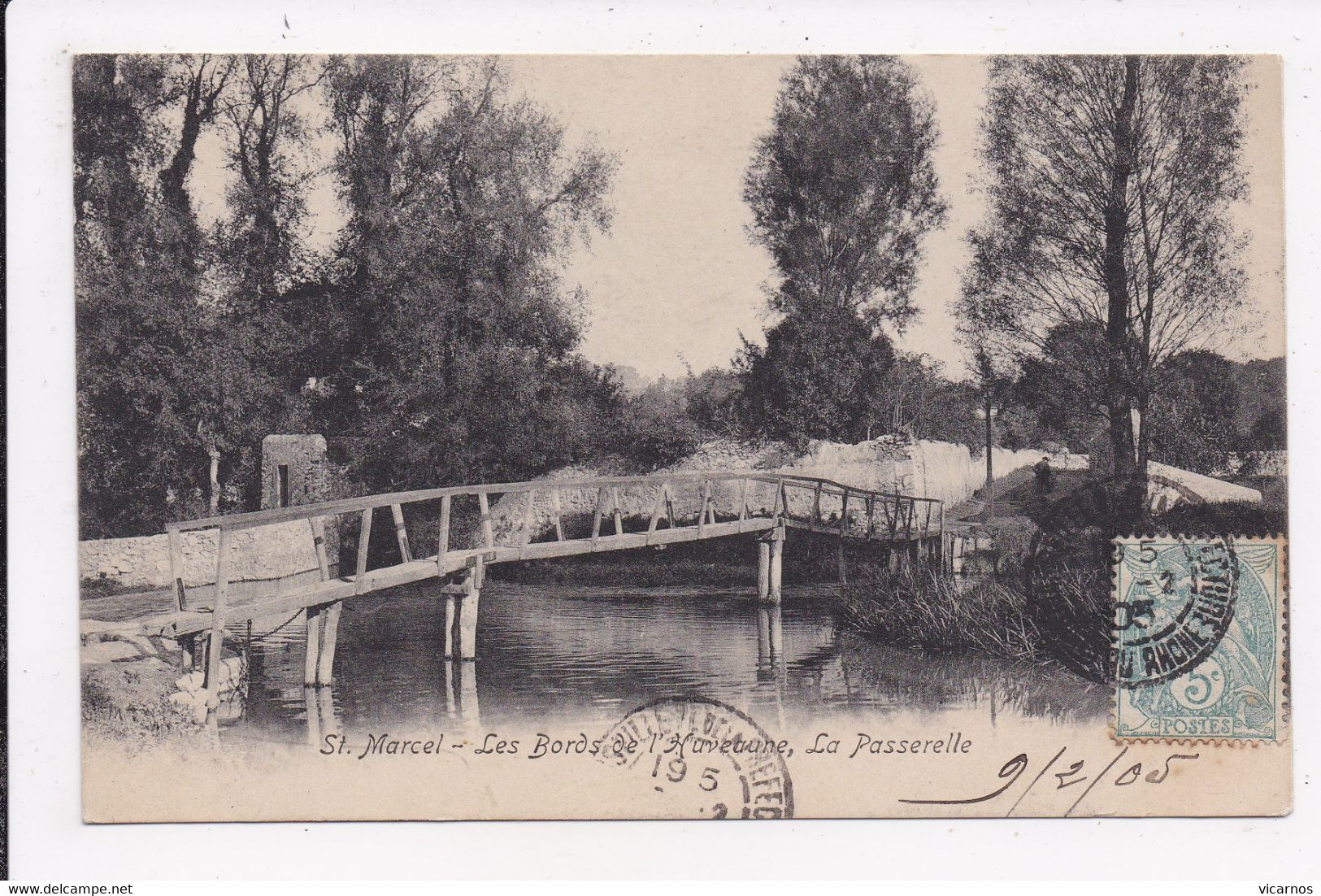 CP 13 ST MARCEL Les Bords De L'Huveaune La Passerelle - Saint Marcel, La Barasse, Saintt Menet