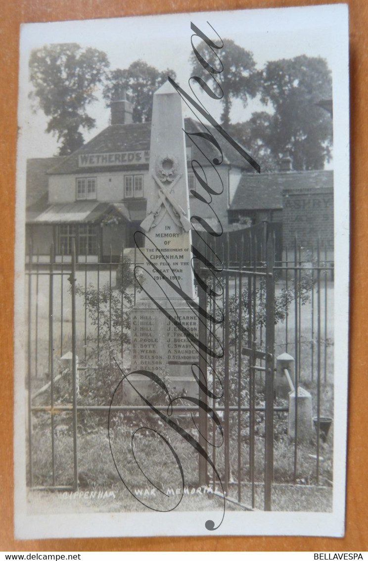 Cippenham. The Parishioniers Fell In The Great War-memorial  1914-1918 Slough Berkshire Monument De Guere Mondiale. RPPC - Autres & Non Classés