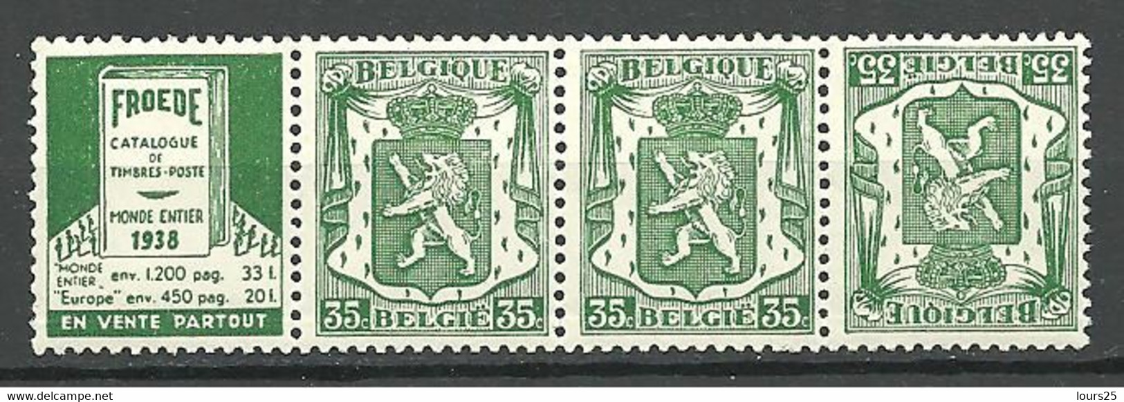 EVBB - Belgique - België - Belgien - Belgium - COB - OBP - PUc 77A - ** MNH - Pub Pour Catalogue Froede Timbres-P - Sonstige & Ohne Zuordnung