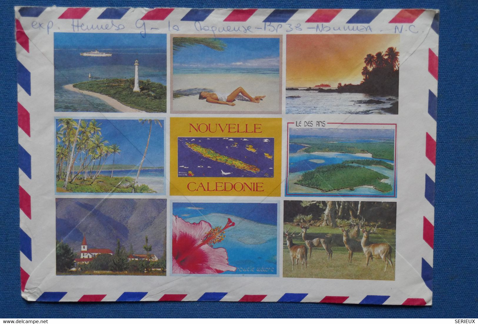 AA 2 NOUVELLE CALEDONIE  BELLE LETTRE  1990  AEROPLHILATELIE   NOUMEA   POUR ST GERMAIN   FRANCE  +  +AFFRANCH. PLAISANT - Brieven En Documenten