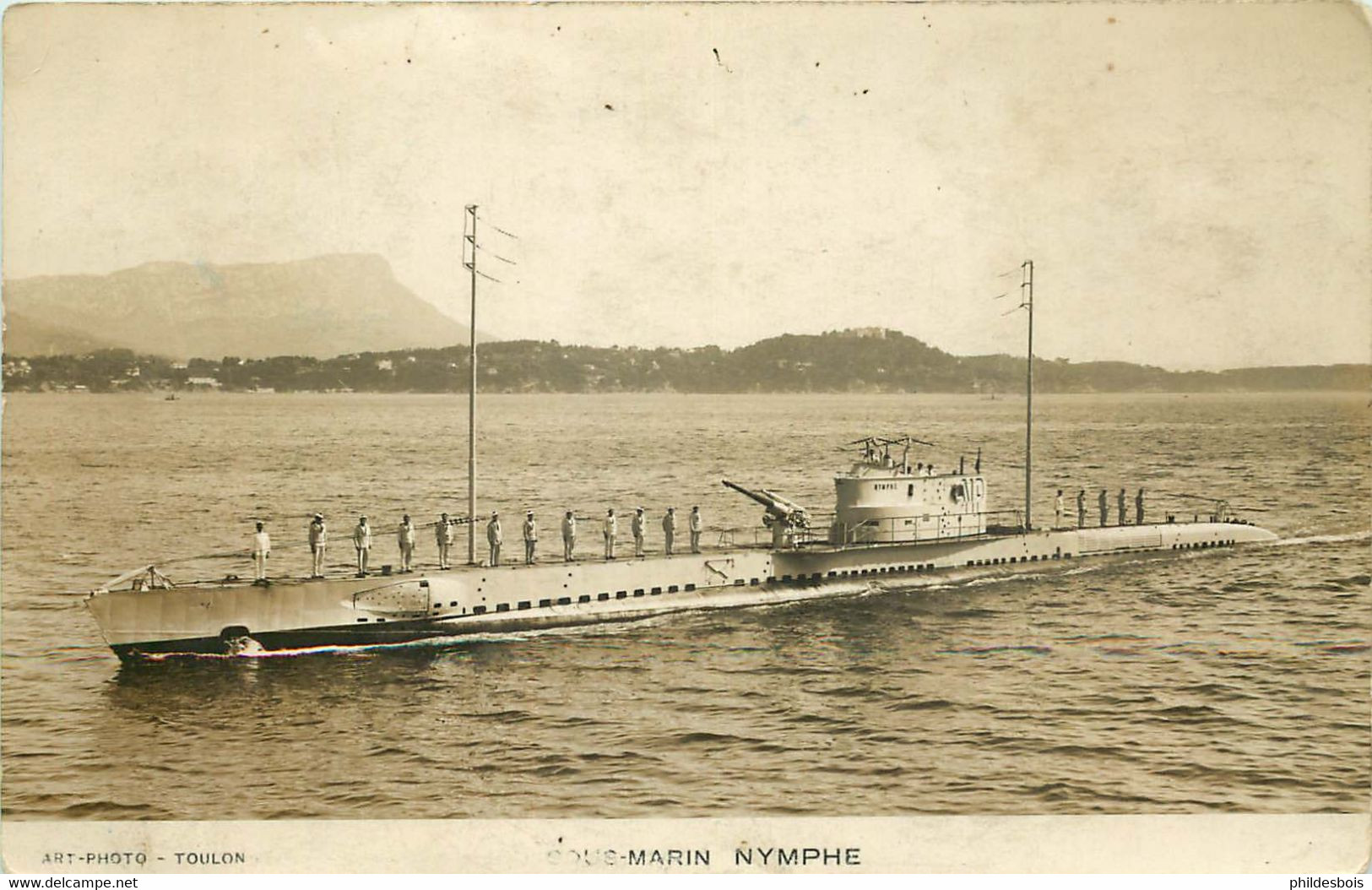 SOUS MARIN NYMPHE  ( Art Photo Toulon ) - Submarines