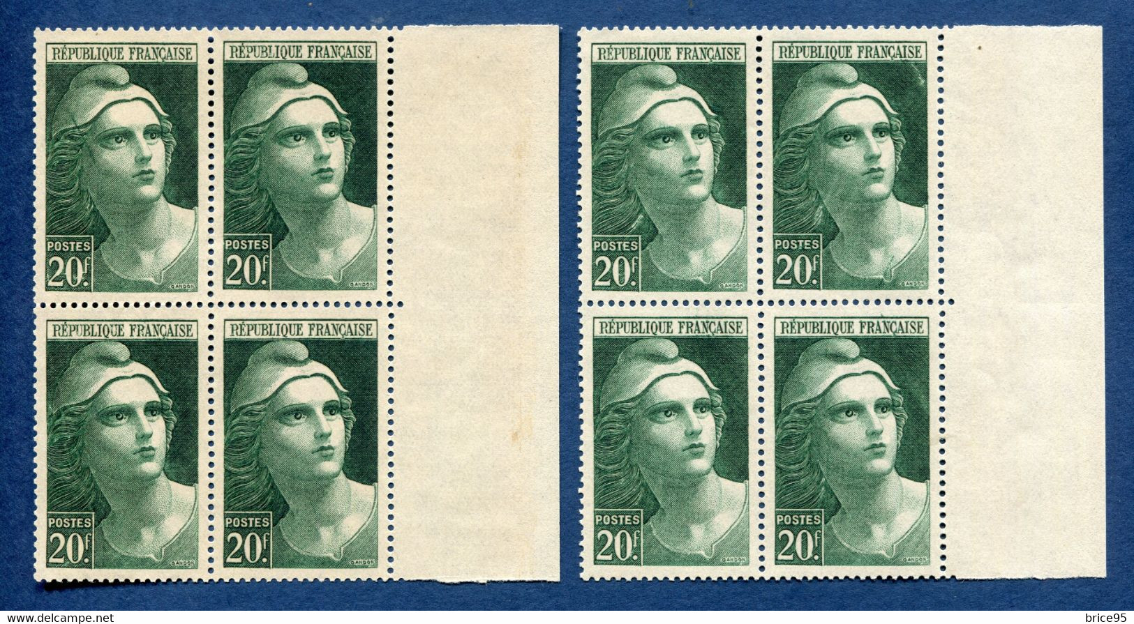 ⭐ France - Variété - YT N° 730 - Couleurs - Pétouilles - Neuf Sans Charnière - 1945 ⭐ - Unused Stamps