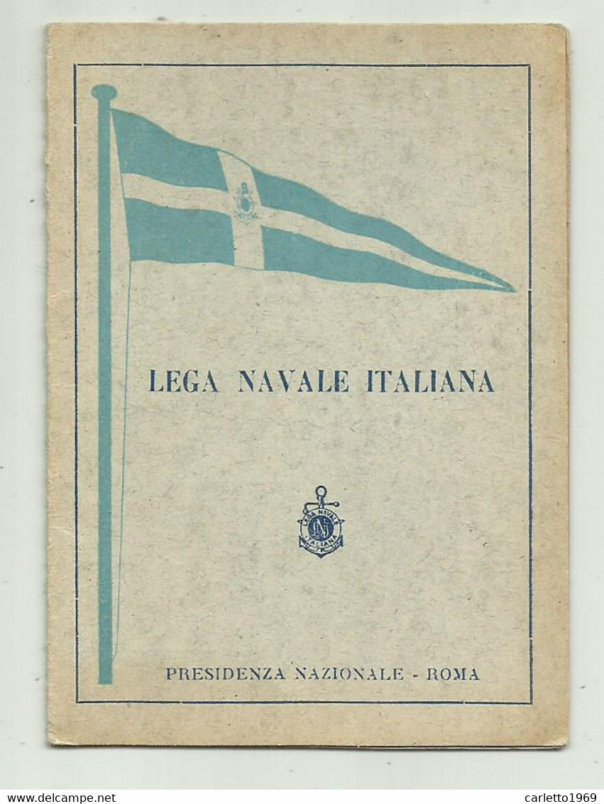 LEGA NAVALE ITALIANA - SEZIONE S.MARGHERITA LIGURE 1958 - Sammlungen