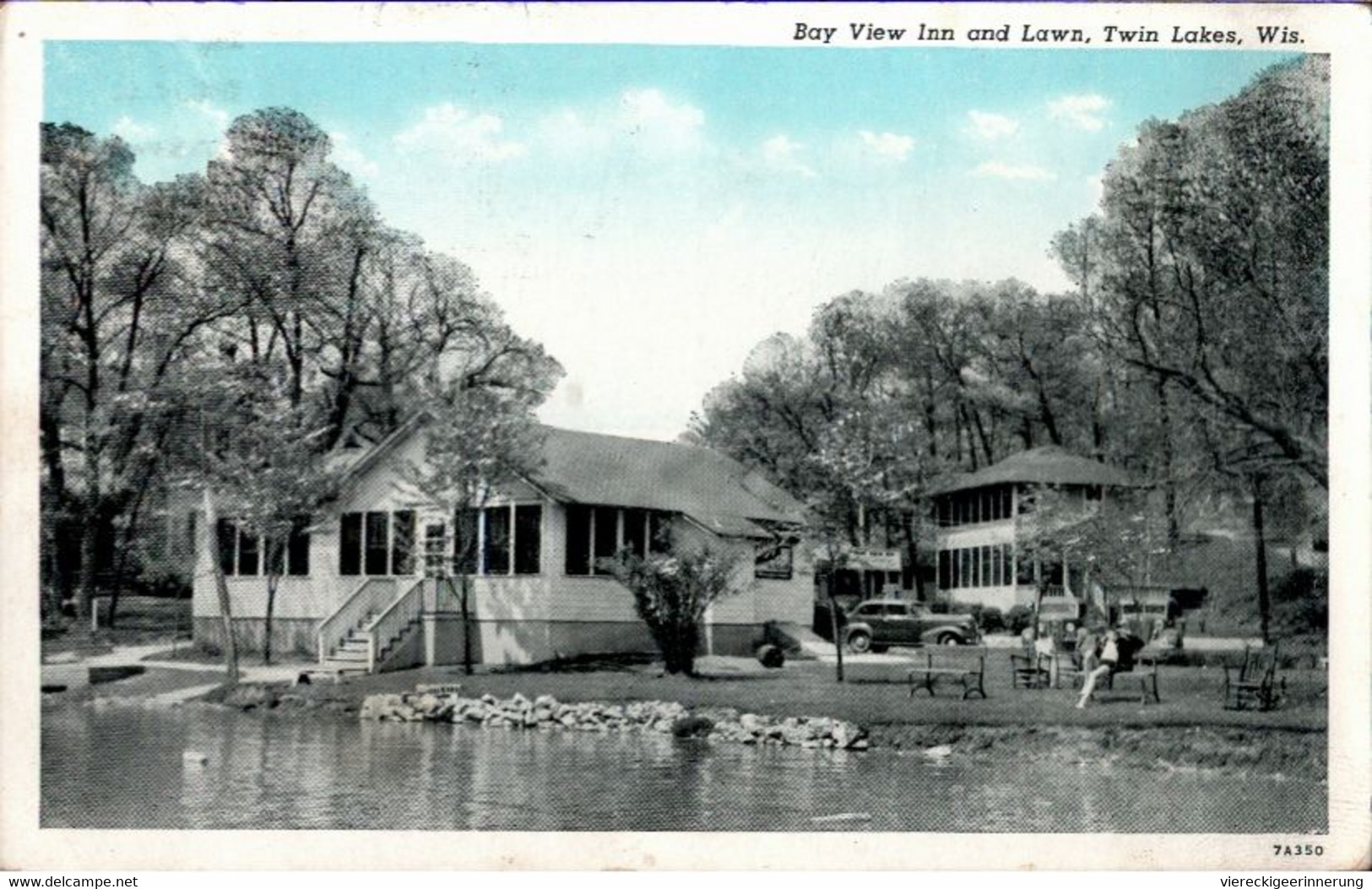 !  Alte Ansichtskarte, Postcard To Germany 1939, Twin Lakes, Wisconsin, USA - Autres & Non Classés