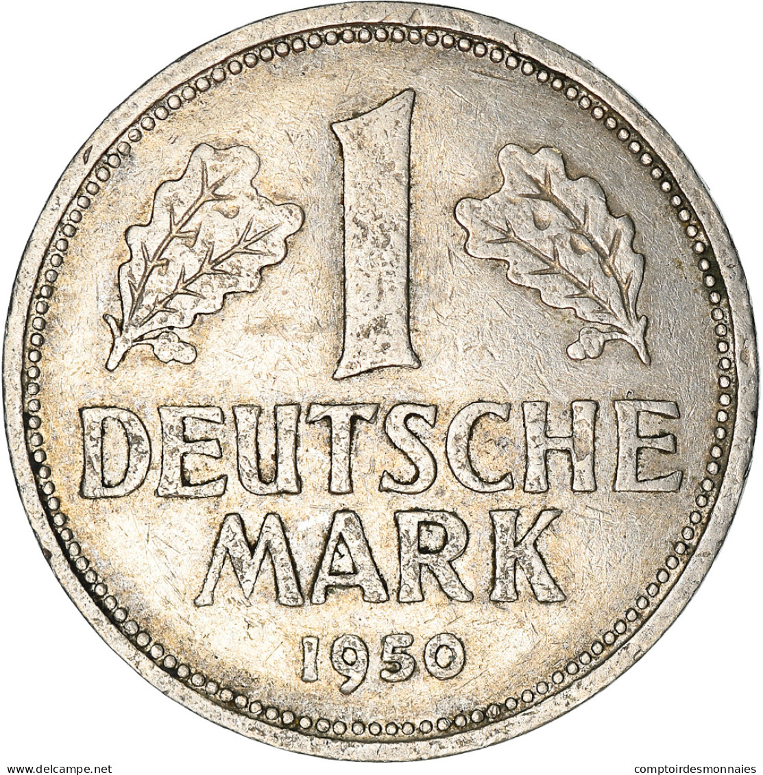 Monnaie, République Fédérale Allemande, Mark, 1950, Hambourg, TTB - 1 Mark