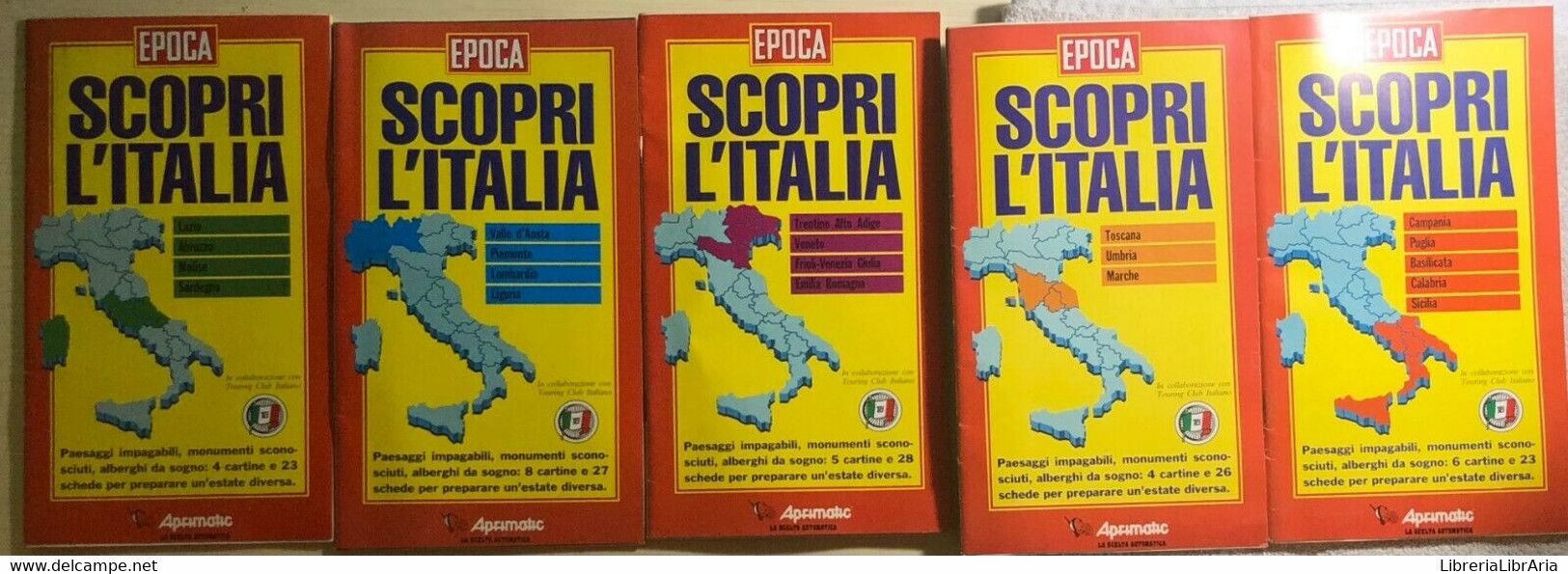 Scopri L’Italia 1-2-3-4-5 Di Aa.vv.,  1992,  Epoca - History, Philosophy & Geography