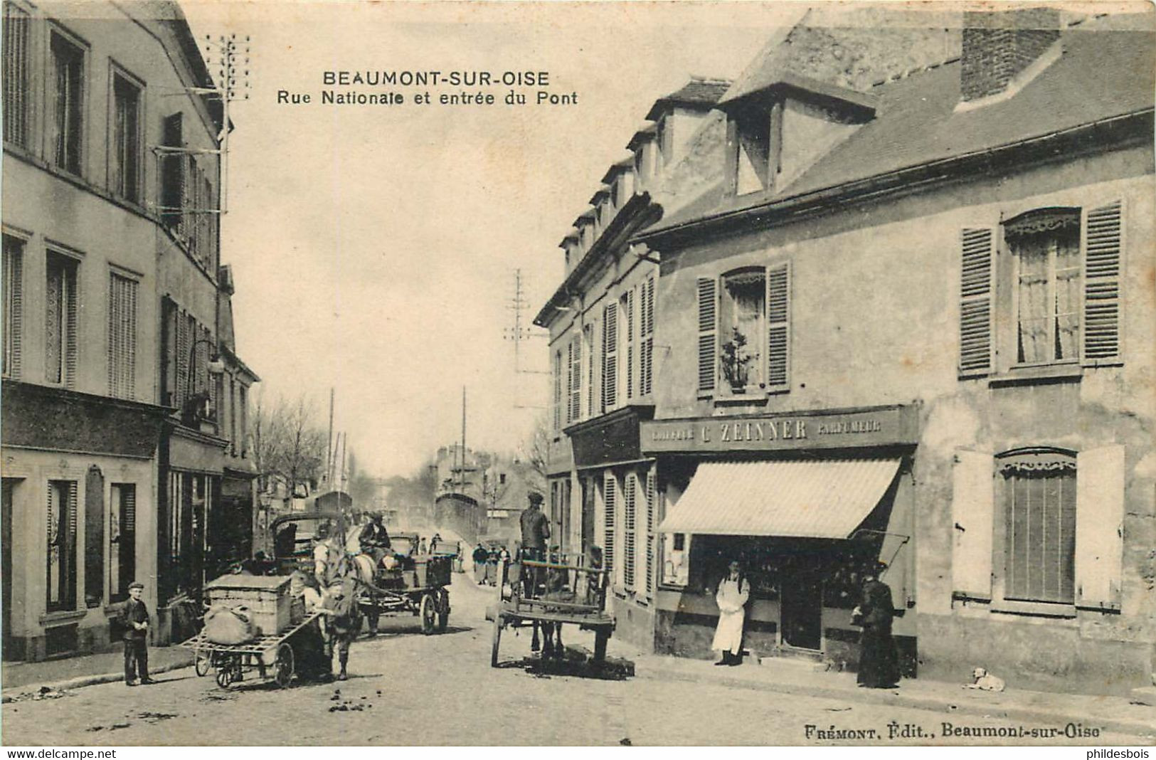 VAL D'OISE  BEAUMONT  Rue Nationale - Beaumont Sur Oise