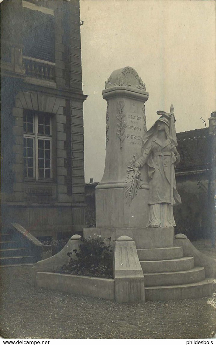 VAL D'OISE  SAINT BRICE SOUS FORET ( Carte Photo) Monument Aux Morts - Saint-Brice-sous-Forêt