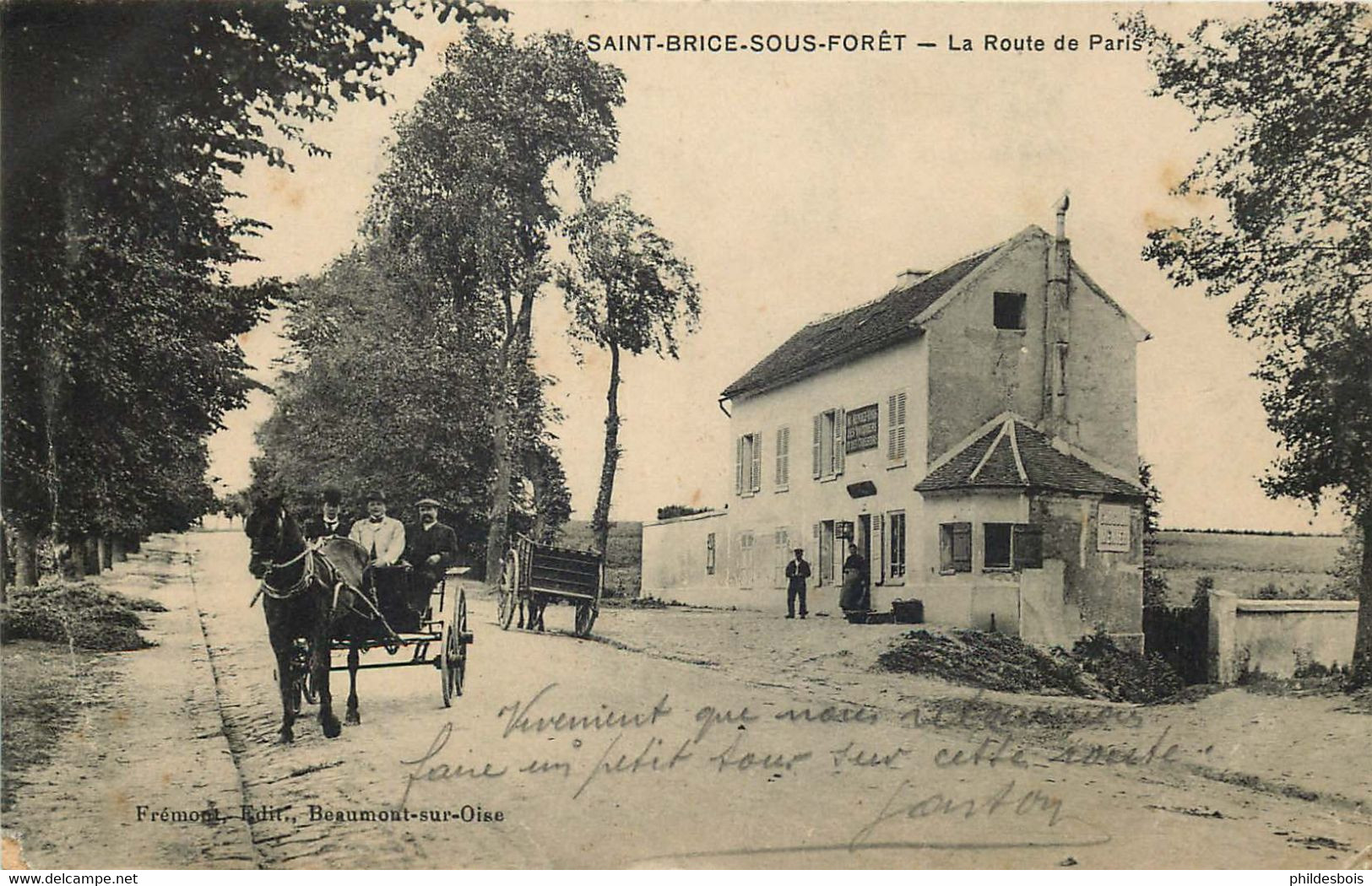 VAL D'OISE  SAINT BRICE SOUS FORET La Route De Paris - Saint-Brice-sous-Forêt
