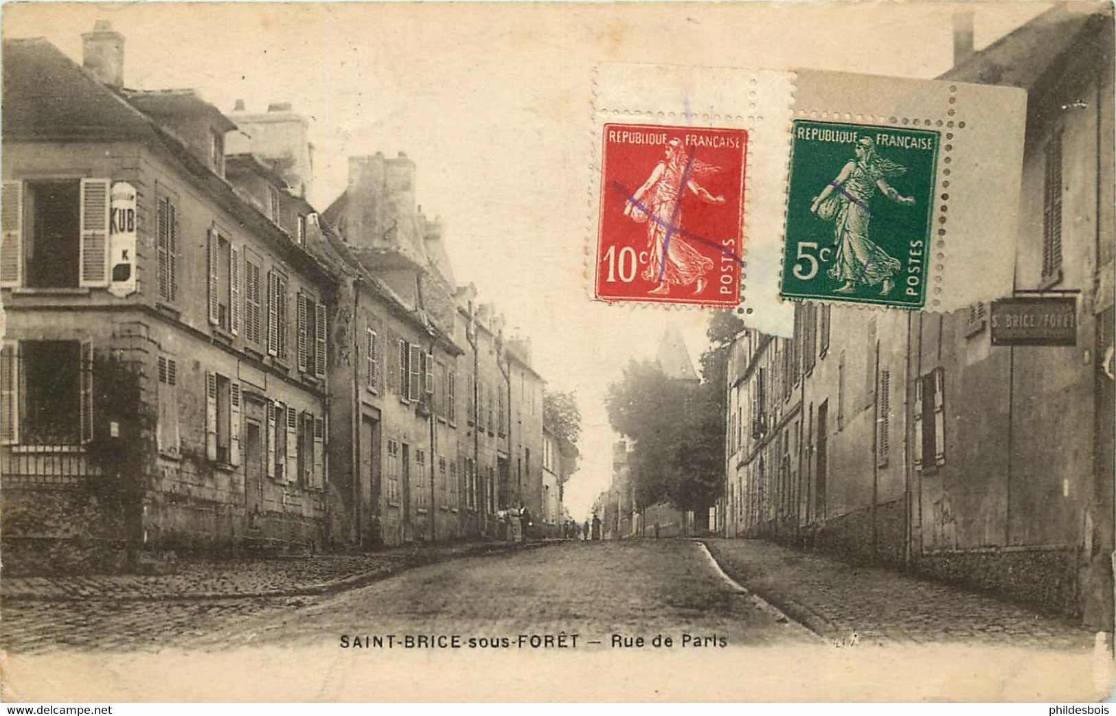 VAL D'OISE  SAINT BRICE SOUS FORET  Rue De Paris - Saint-Brice-sous-Forêt