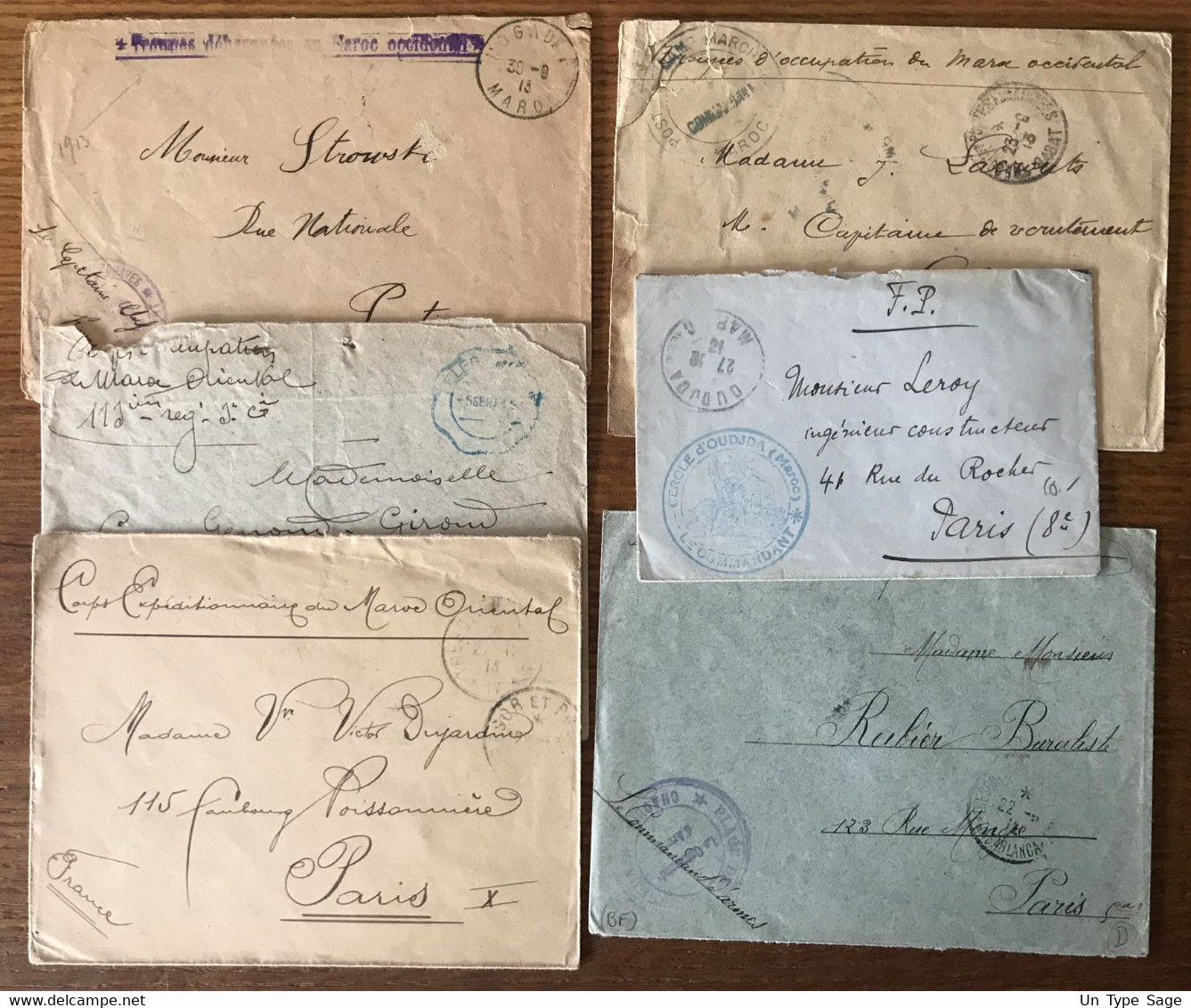 Maroc - Ensemble De 17 Enveloppes Et 1 Devant - Corps D'occupation Du Maroc - (W1417) - Covers & Documents