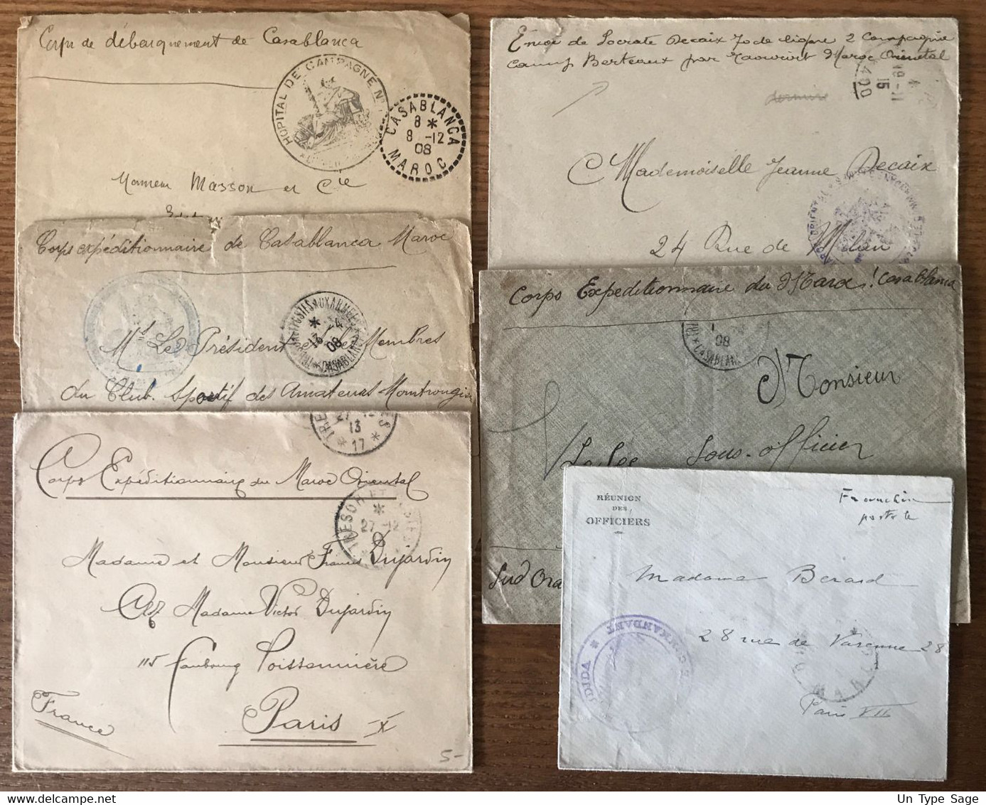 Maroc - Ensemble De 17 Enveloppes Et 1 Devant - Corps D'occupation Du Maroc - (W1417) - Covers & Documents