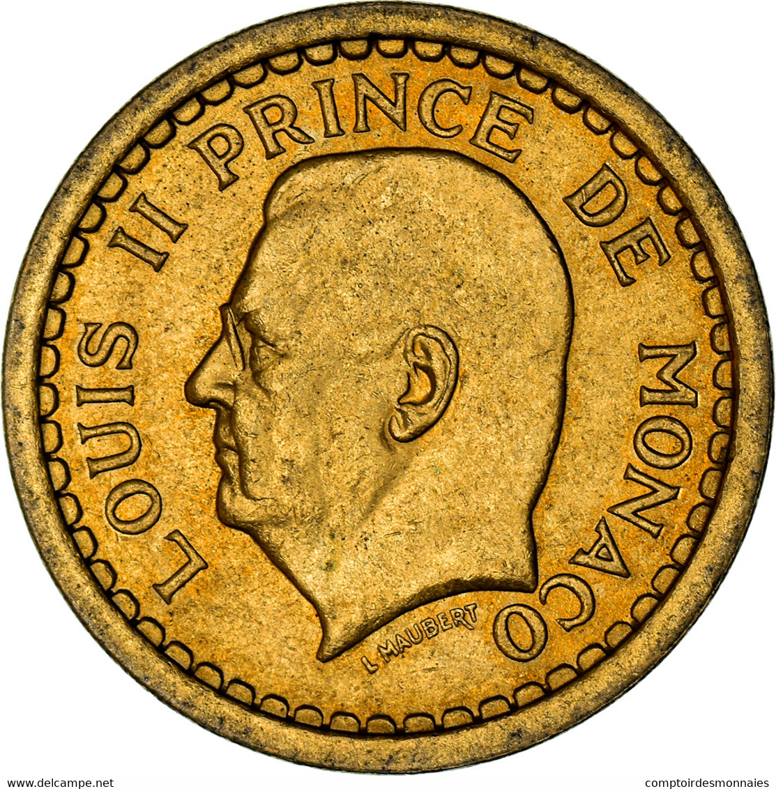 Monnaie, Monaco, 2 Francs, 1943, Paris, SUP, Cupro-Aluminium, Gadoury:134 - 1922-1949 Louis II