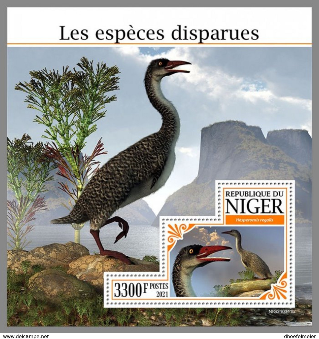 NIGER 2021 MNH Extinct Species Ausgestorbene Tiere Especes Disparues S/S - OFFICIAL ISSUE - DHQ2137 - Vor- U. Frühgeschichte