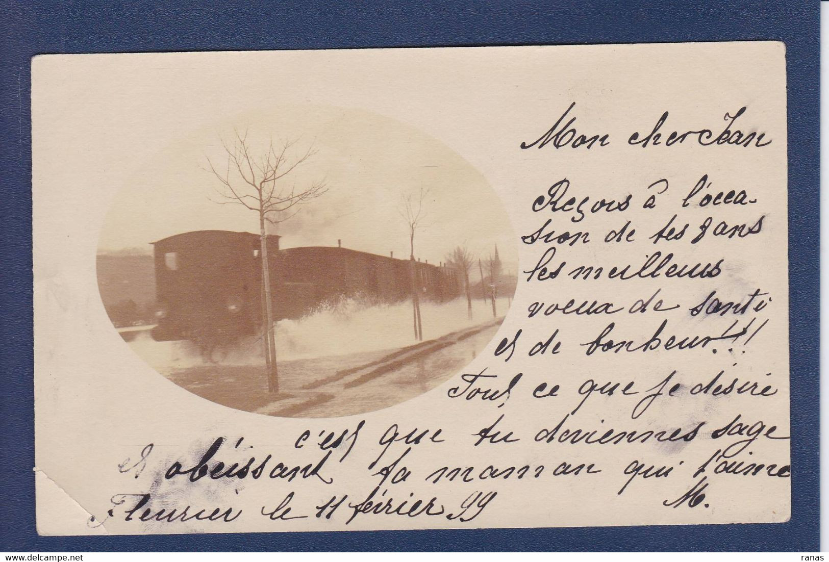 CPA Suisse > NE Neuchâtel Carte Photo Fleurier Train Chemin De Fer écrite - Fleurier