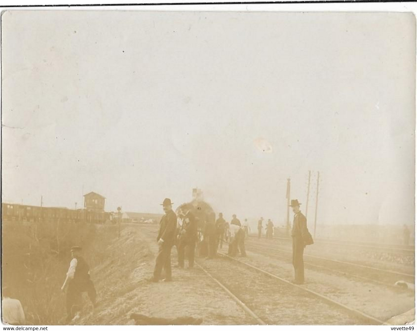 Melun : Photo Incendie De La Gare Le 21 Mars 1903 - Melun