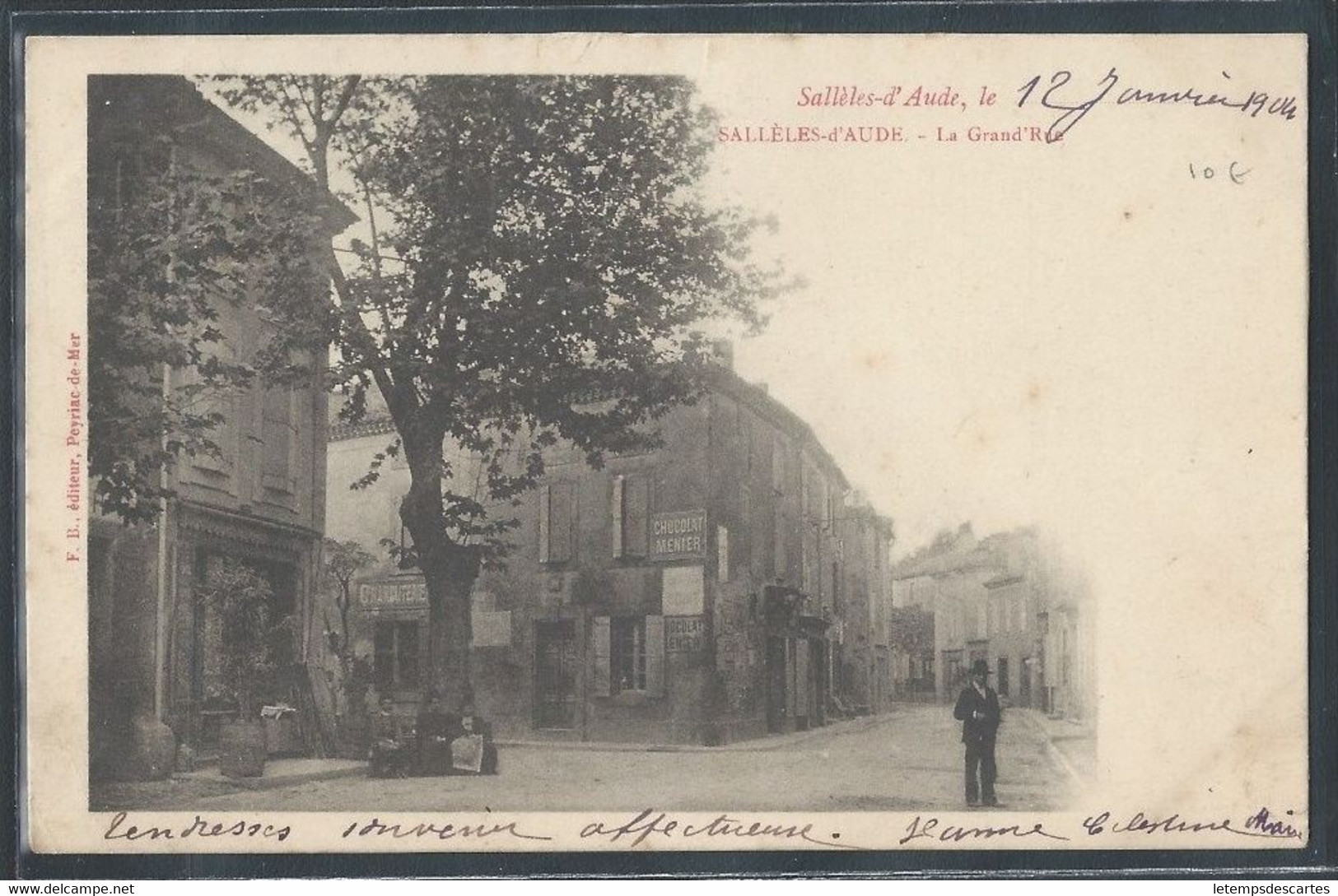 CPA 11 - Sallèles-d'Aude, La Grand' Rue - Salleles D'Aude