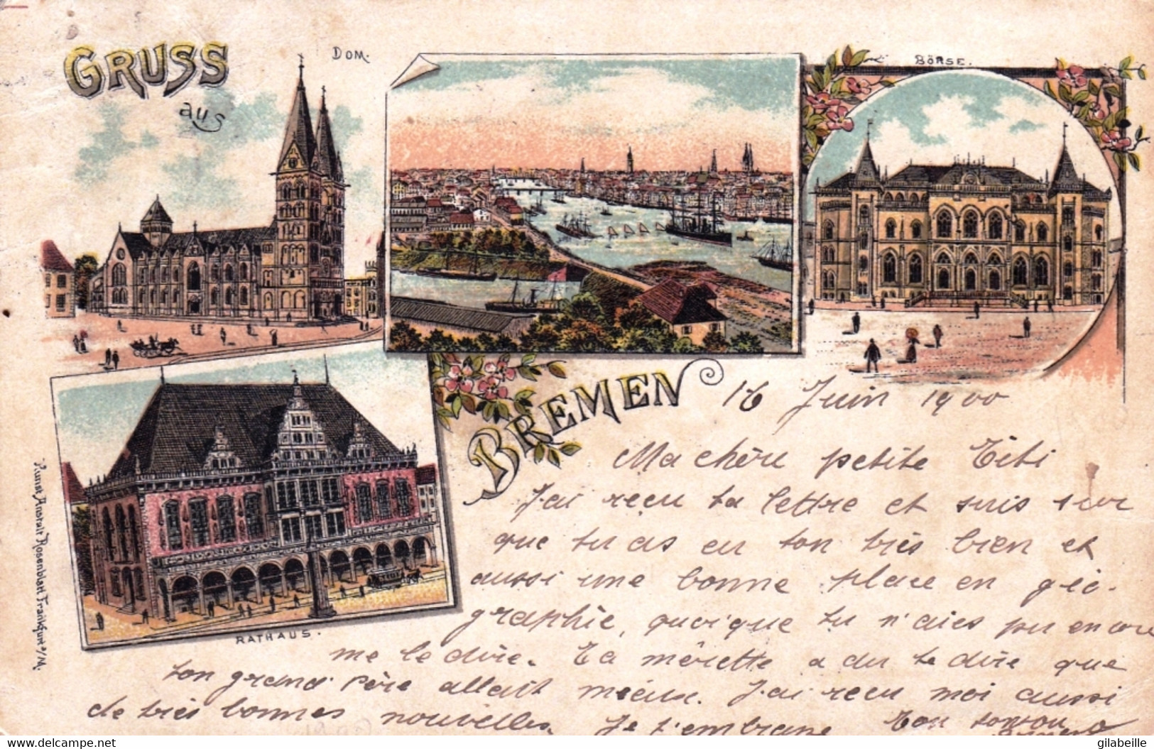 Deutschland - Gruss Aus BREMEN - Litho 1900 - Bremen