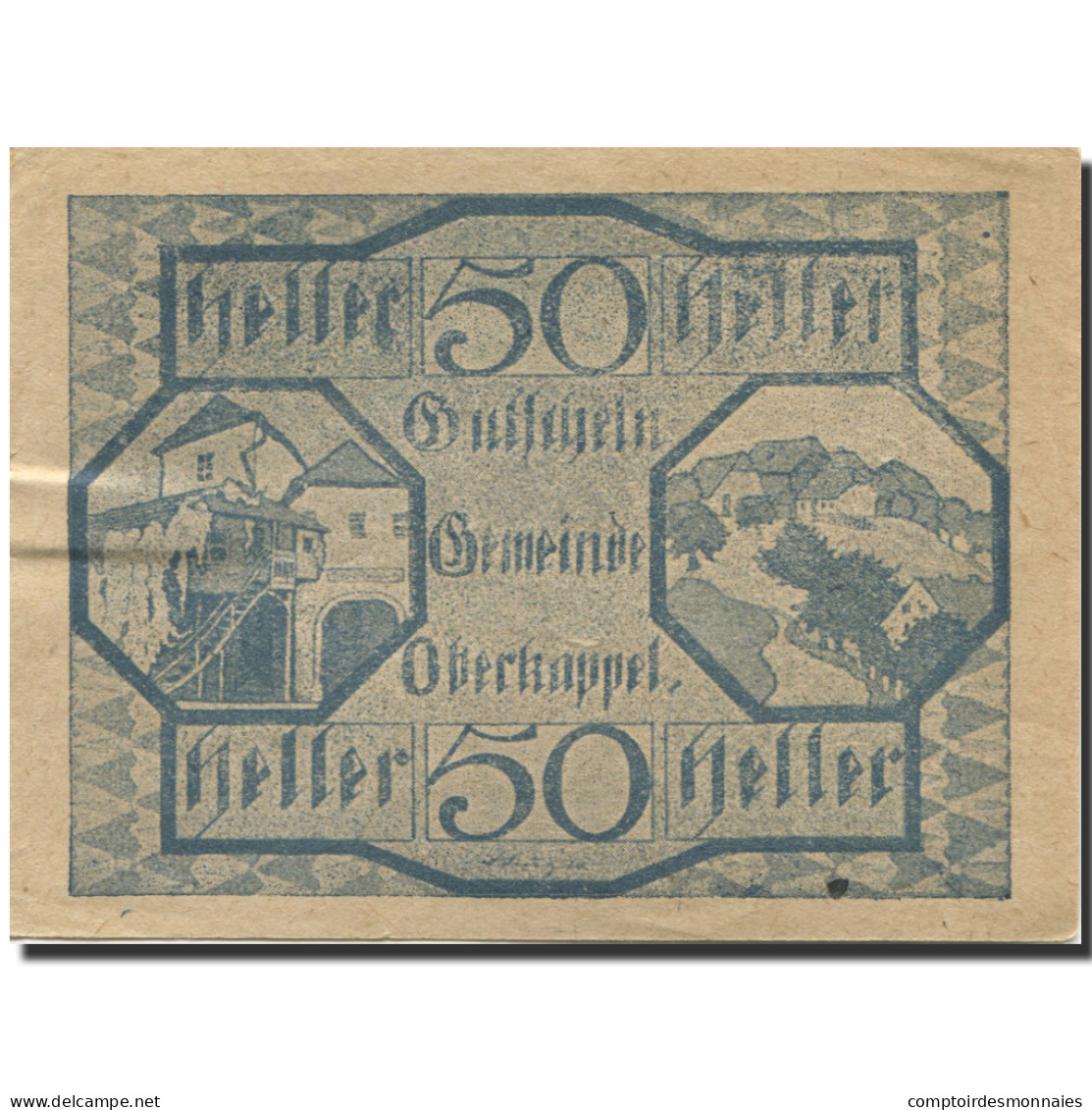 Billet, Autriche, Oberkappel, 50 Heller, Paysage 1920-06-06, SPL, Mehl:FS 684a - Autriche