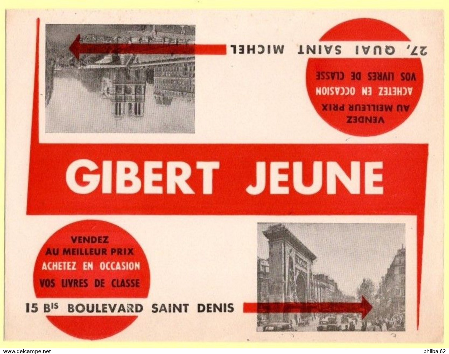 Buvard Gibert Jeune, Livres De Classe. Paris. - Stationeries (flat Articles)