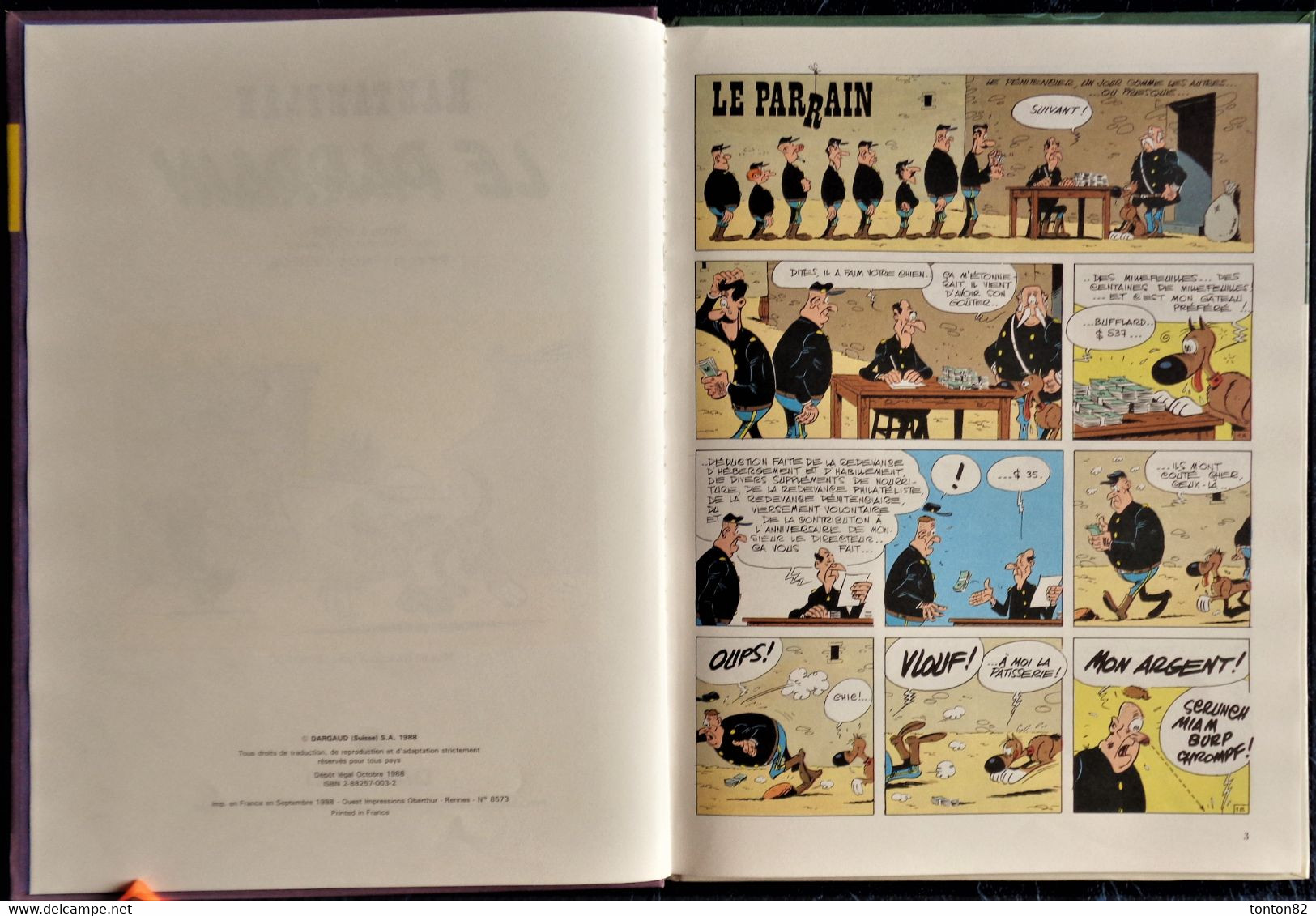 X. Fauche & J. Léturgie - RANTANPLAN - Le Parrain -  Éditions Dargaud - ( E.O. 1988 ) . - Rantanplan