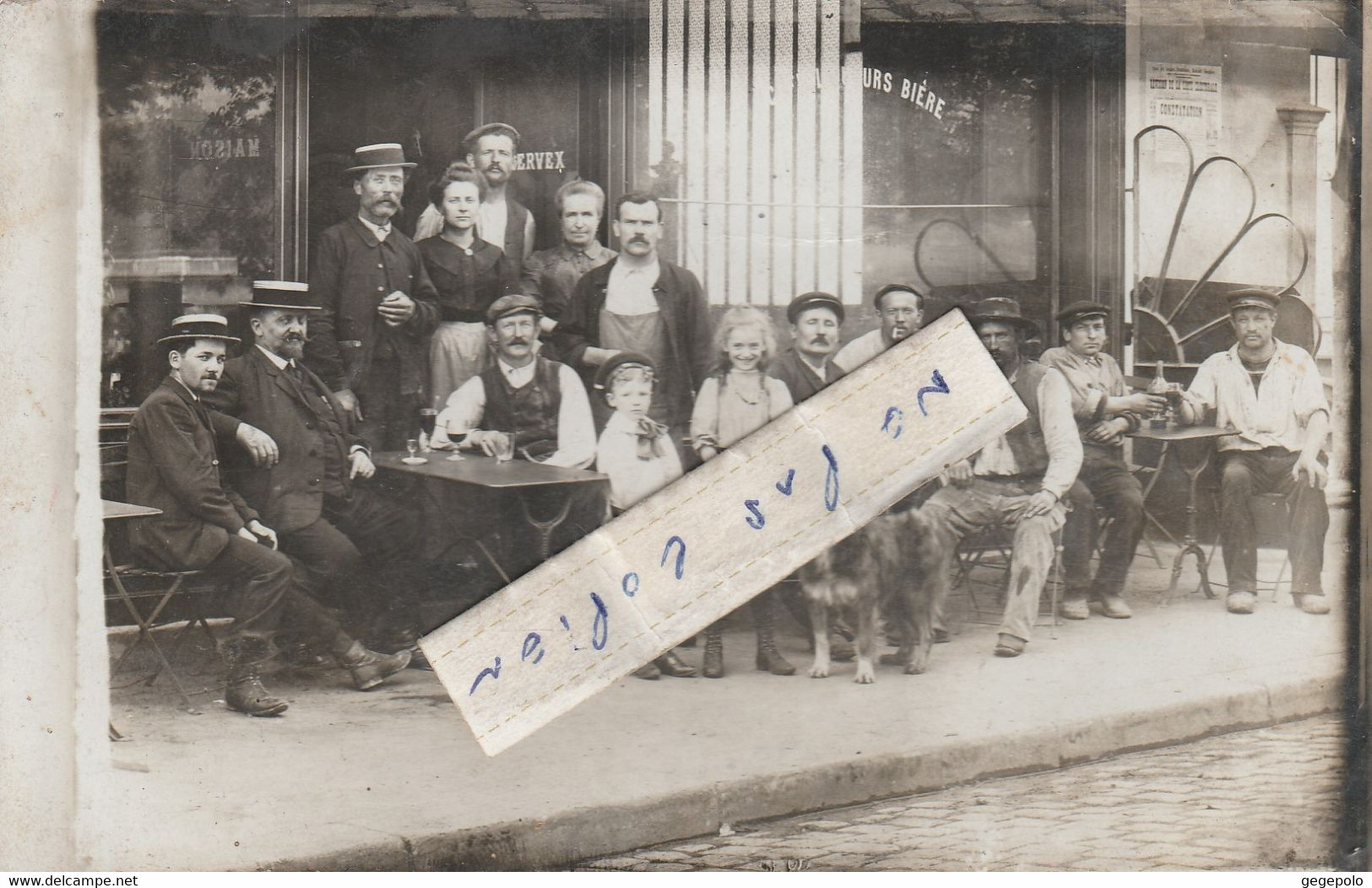 PARIS 16ème  - Café -Restaurant Maison ??ERVEX , Proche De La Villa Boissière Anciennement Michon ( Carte-photo ) - Cafés, Hôtels, Restaurants