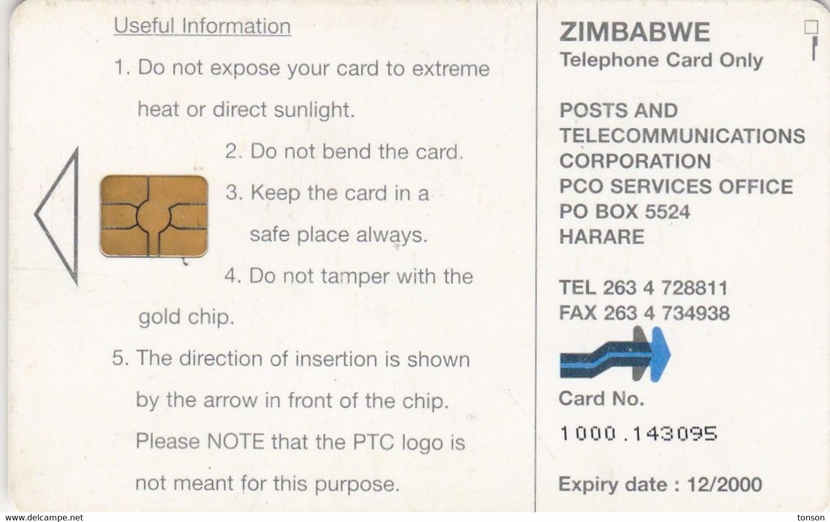 Zimbabwe, ZIM-24, $30, Jolly Elephant, 2 Scans. - Zimbabwe