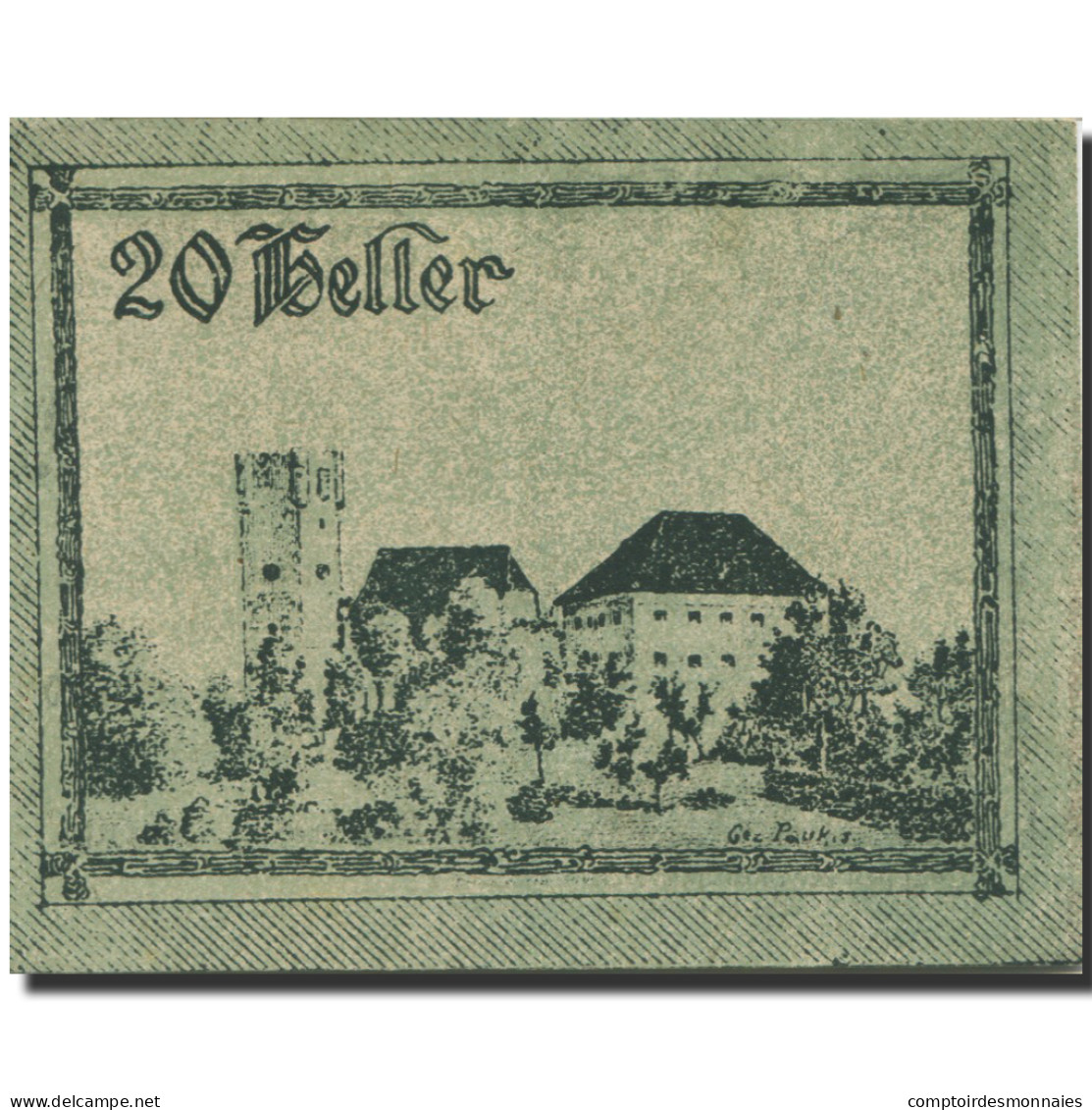 Billet, Autriche, Arbing, 20 Heller, Blason, 1920, 1920-12-31, SPL, Mehl:FS 49a - Autriche