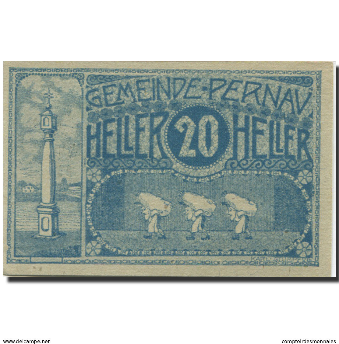 Billet, Autriche, Pernau, 20 Heller, Champs 1920-10-31, SPL Mehl:FS 734II - Autriche