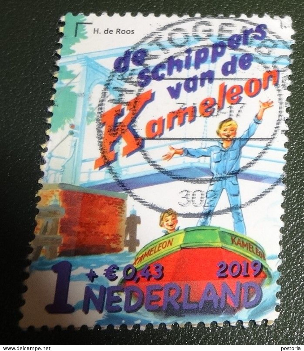 Nederland - NVPH - Xxxx - 2019 - Gebruikt - Cancelled - Kinderzegels - Uit Serie Kinderboeken - Schippers Kameleon - Oblitérés