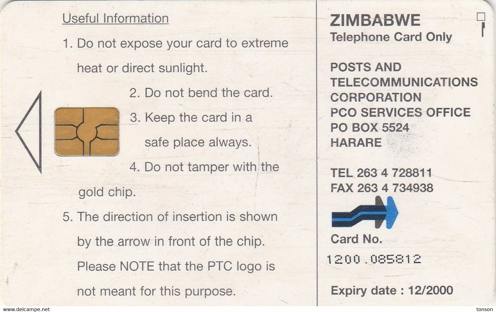 Zimbabwe, ZIM-25, $50, Lion, 2 Scans. - Simbabwe